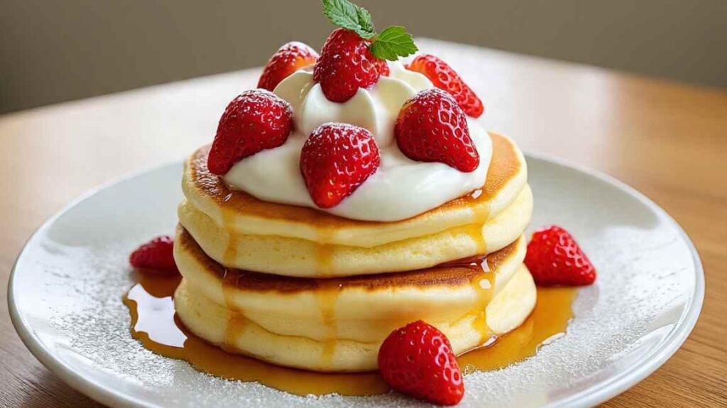 Japanese Fluffy Pancakes Recipe
